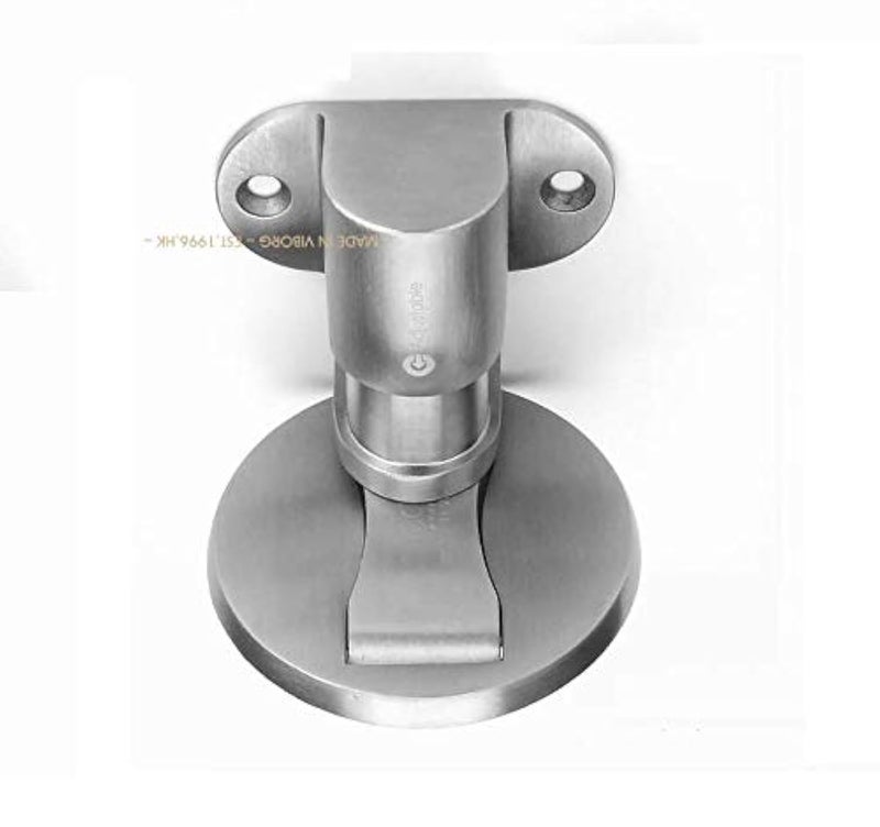 VIBORG Deluxe Solid SUS304 Stainless Steel Casting Adjustable Floor Mount Mounted Magnetic Door Stopper Doorstop Door Stop, RS-40F (1) - Image 1